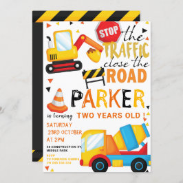 建築誕生日かわいい 招待状