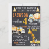 建築誕生日の招待状 招待状 (正面)