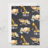 建築誕生日の招待状 招待状 (裏面)