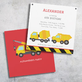 建築誕生日の招待 案内状