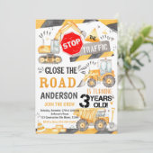 建築誕生日への3歳の招待 招待状 (スタンド正面)