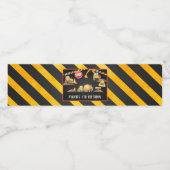 建築誕生日ウォーターボトルラベル – BLK ペットボトルラベル (シングルラベル)