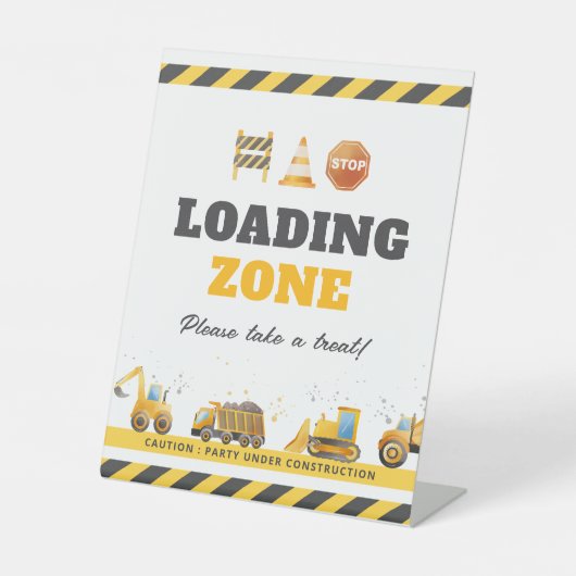 建築誕生日カスタム標識 台座サイン (正面)