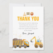 建築誕生日サンキューカード 招待状 (正面)