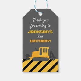 建築誕生日サンキューグレイ ギフトタグ