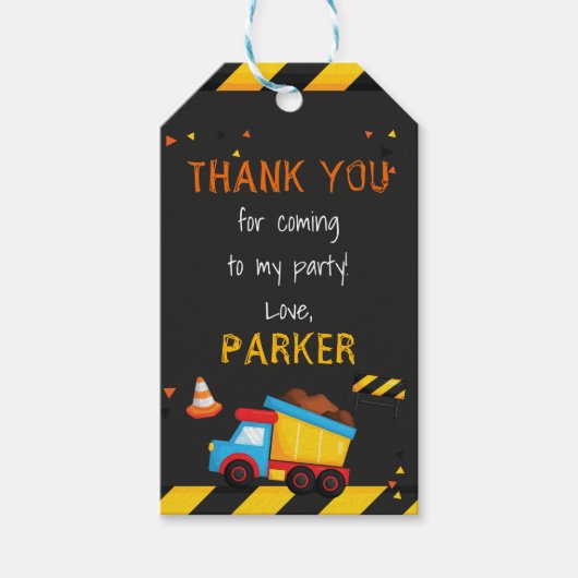 建築誕生日サンキューシャルボード ギフトタグ (正面)