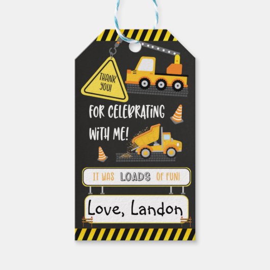 建築誕生日サンキュー ギフトタグ (正面)