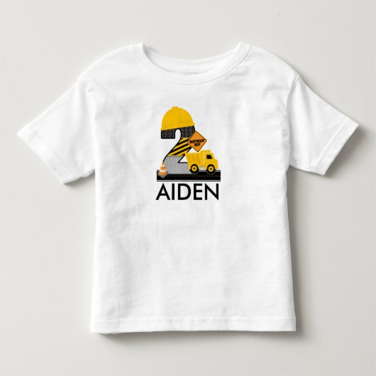 建築誕生日シャツエイジ2レジラン トドラーTシャツ (正面)