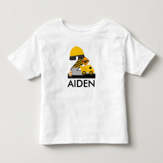建築誕生日シャツ、ダンプトラック年齢2 トドラーTシャツ