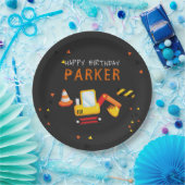 建築誕生日シャルボード ペーパープレート (パーティー)