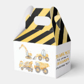 建築誕生日ダンプトラックパーティー フェイバーボックス (正面サイド)