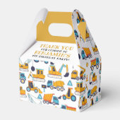 建築誕生日ダンプトラックパーティー フェイバーボックス (裏面サイド)