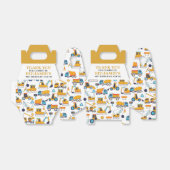 建築誕生日ダンプトラックパーティー フェイバーボックス (折り畳みなし)