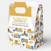 建築誕生日ダンプトラックパーティー フェイバーボックス (オープン)