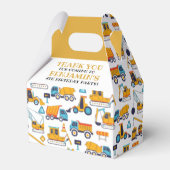 建築誕生日ダンプトラックパーティー フェイバーボックス (正面サイド)