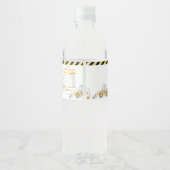 建築誕生日ダンプトラックパーティー ペットボトルラベル (裏面)