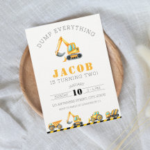 建築誕生日ダンプトラック掘削機