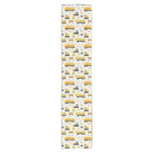 建築誕生日テーブルランナー – イエローダンプ ショートテーブルランナー (正面)