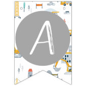 建築誕生日パーティバナー バンティングフラッグ (第3の旗)