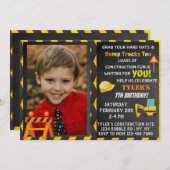 建築誕生日パーティフォト招待状 招待状 (正面/裏面)