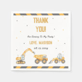 建築誕生日パーティーありがとう スタンダードカクテルナプキン (正面)