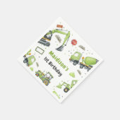 建築誕生日パーティーありがとう スタンダードカクテルナプキン (角)