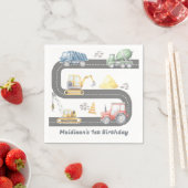 建築誕生日パーティーありがとう スタンダードカクテルナプキン (インサイチュ)