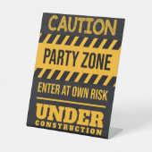 建築誕生日パーティーのサイン 台座サイン (正面)