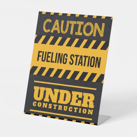 建築誕生日パーティーの下で燃料に署名 台座サイン (正面)