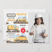 建築誕生日パーティーへの招待(写真あり) 招待状 (正面)