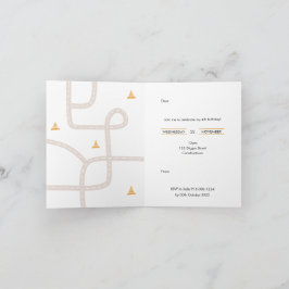 建築誕生日パーティーへの招待 招待状