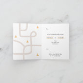 建築誕生日パーティーへの招待 招待状 (内部)