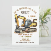 建築誕生日パーティーへの招待 招待状 (スタンド正面)