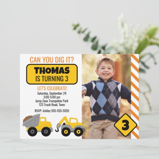 建築誕生日パーティーへの招待 招待状 (スタンド正面)