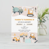 建築誕生日パーティーへの招待 招待状 (スタンド正面)