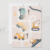 建築誕生日パーティーへの招待 招待状 (裏面)