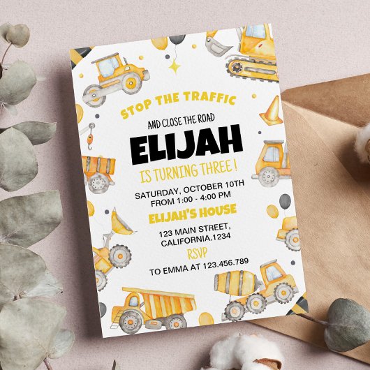 建築誕生日パーティーへの招待 招待状