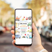 建築誕生日パーティーへの招待 招待状