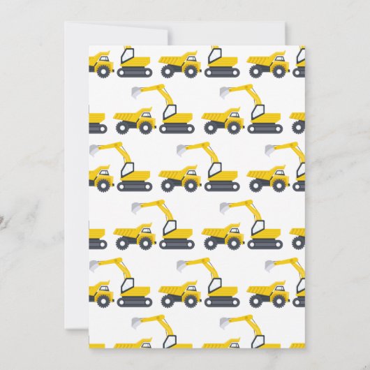 建築誕生日パーティーへの招待 招待状 (裏面)