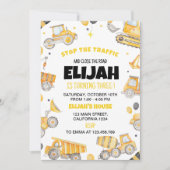 建築誕生日パーティーへの招待 招待状 (正面)