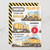 建築誕生日パーティーへの招待 招待状 (正面/裏面)