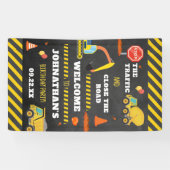 建築誕生日パーティーへようこそ 横断幕 (横)