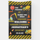 建築誕生日パーティーへようこそ 横断幕 (縦)