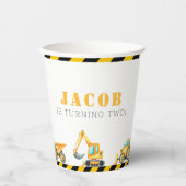 建築誕生日パーティーウォーター色紙カップ 紙コップ (正面)