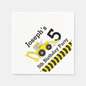 建築誕生日パーティーキッズ紙ナプキン スタンダードカクテルナプキン (正面)