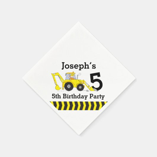 建築誕生日パーティーキッズ紙ナプキン スタンダードカクテルナプキン (角)