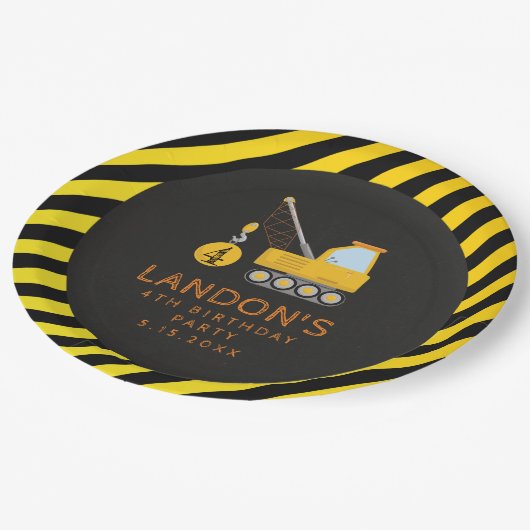 建築誕生日パーティークローズザロード ペーパープレート (アングル)