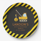 建築誕生日パーティークローズザロード ペーパープレート (正面)