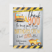 建築誕生日パーティーサンキューノートカード サンキューカード (正面)