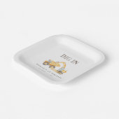 建築誕生日パーティープレート ペーパープレート (傾斜あり)